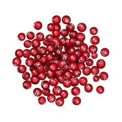  Red cranberries isolated on background on white background.png