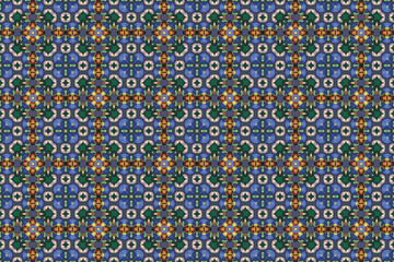 Seamless Textile Visual Geometric Art Fashion Endless Tile Wallpaper Graphic Texture Cloth Digital Symmetric Decoration Perspective Interior Design Shape Fabric Luxury Background Template Pattern.