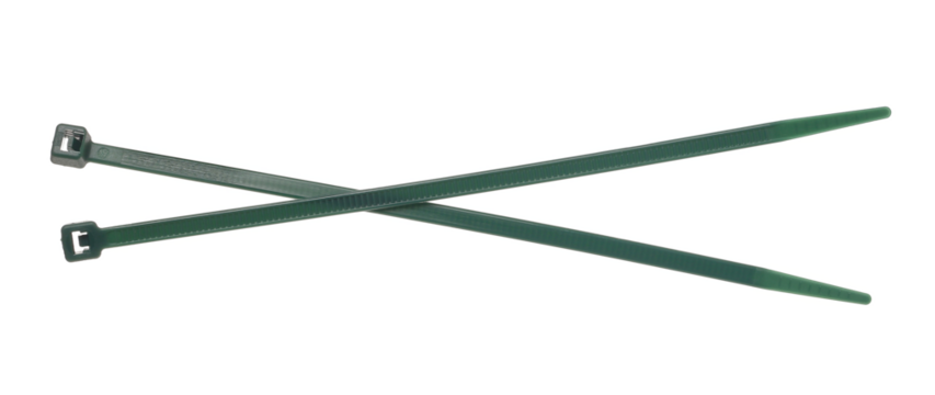 Flexible self locking plastic zip tie, strap isolated on white background, clipping	