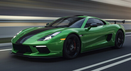 Fototapeta premium modern supercar, AI Generation