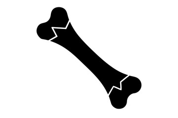 Broken Bone Vector Icon - SVG File for Medical Design