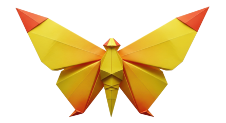 Isolated Origami Butterfly