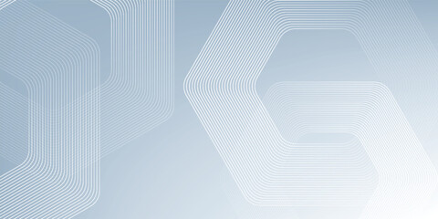 Modern hexagon lines gray background. Geometric stripe simple modern