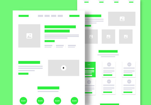 Converting Lead Generation Landing Page Wireframe