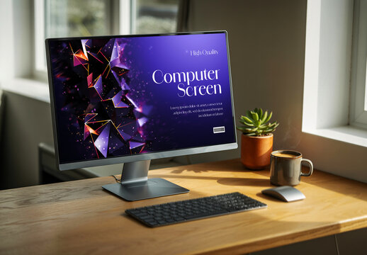 Desktop Computer Mockup