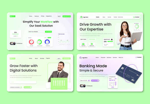 Minimalist Navigation Bar And Header Layouts