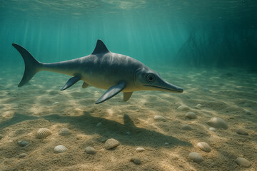 Ichthyosaurus swimming