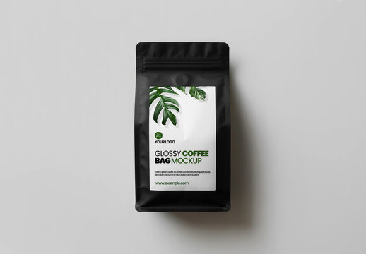 Paper Coffee Bag Mockup