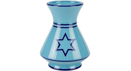 Isolated Vase with Star of David