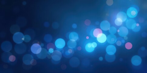 Abstract blue bokeh, glowing light flares, ethereal circles , galaxy, vibrant, effect