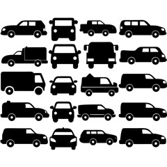 set of cars vector