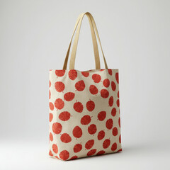 Stylish Red Leaf Print Carry Bag