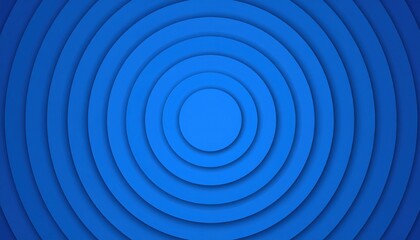 Obraz premium Abstract Blue Concentric Circles Pattern