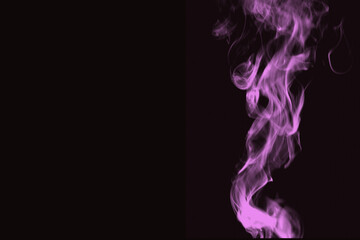 Obraz premium Colorful smoke on black background illustration