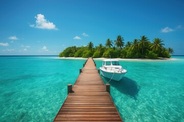 Fototapeta premium Tropical paradise island escape
