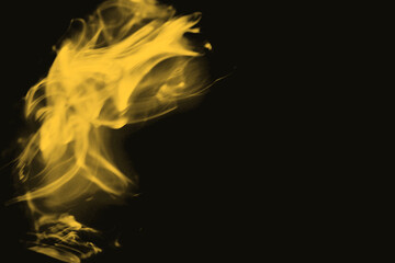 Colorful Smoke Trails on Black Background