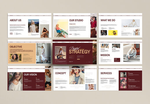 Digital Strategy Presentation Template