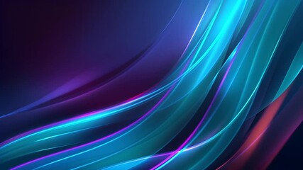 Loopable Futuristic Neon Ribbon Animation | Seamless Gradient Flow with Turquoise and Magenta Light Trails
- Powered by Adobe