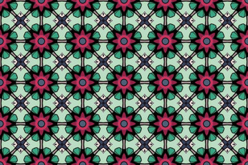 Seamless Textile Visual Endless Fabric Art Interior Symmetric Template Geometric Graphic Background Wallpaper Digital Cloth Luxury Tile Design Perspective Shape Texture Decoration Fashion Pattern.