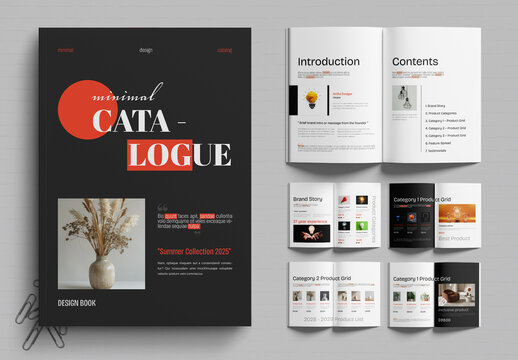 Modern Product Catalog Design Layout Template