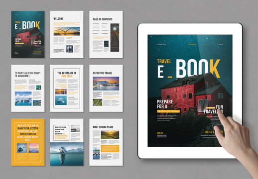 Travel Ebook Template Layout