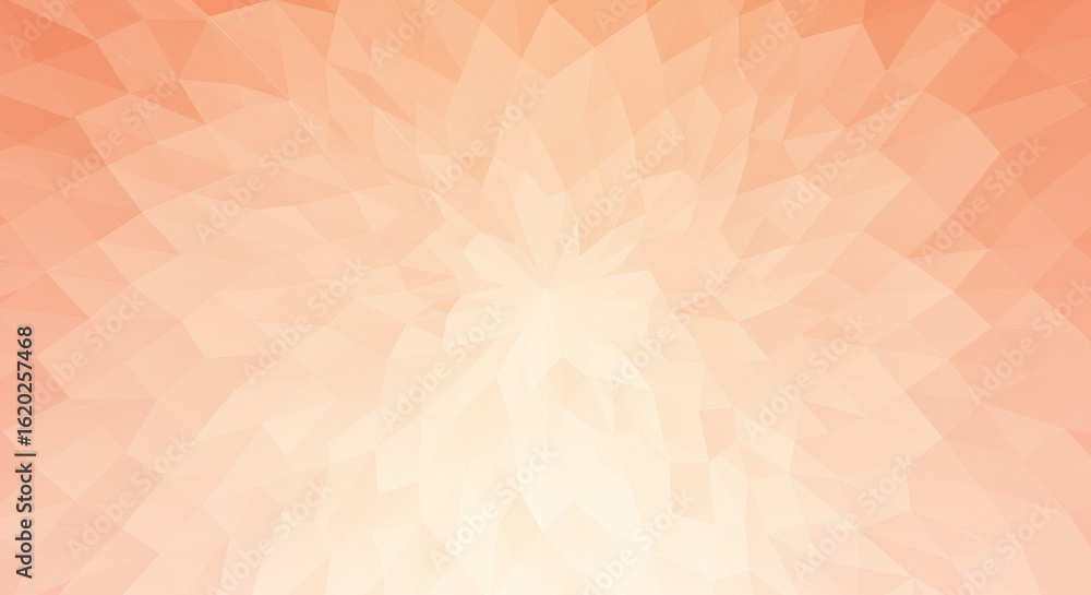 Aufkleber peach low poly geometric background: modern abstract design for website and branding