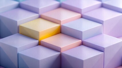 Obraz premium Abstract background with pastel colored cubes in a geometric arrangement