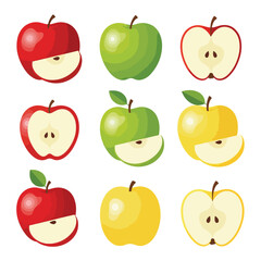 Assortment of Apples and Slices