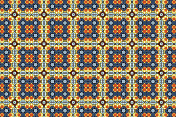 Seamless Textile Visual Endless Fabric Art Interior Symmetric Template Geometric Graphic Background Wallpaper Digital Cloth Luxury Tile Design Perspective Shape Texture Decoration Fashion Pattern.