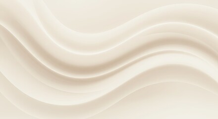 Obraz premium Elegant Cream-Colored Abstract Waves Background: Perfect for Luxurious Branding