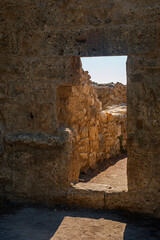 The ruins of the ancient city of Phaselis in Lycia in modern Turkey. The doorway.