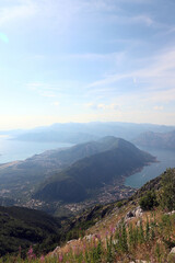 beautiful mountain landscape in montenegro. view from the top.