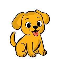 Fototapeta premium Silly Puppy with Big Eyes