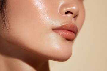 Obraz premium Close-up of Beautiful, Glowing Skin