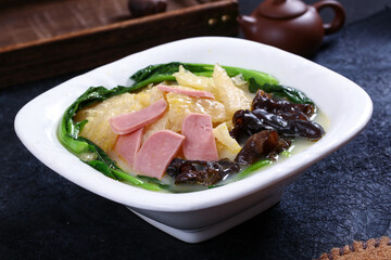 Chinese cuisine, Cantonese cuisine, soup with pork skin