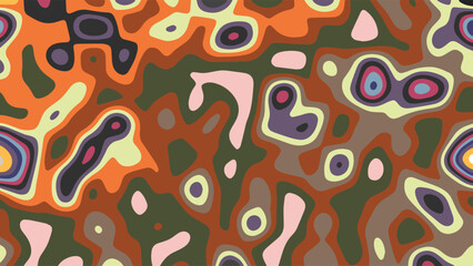 COLORFUL TEMPLATE ABSTRACT PAPER CUT PATTERN DESIGN FLAT COLOR FOR WALLPAPER DARK BACKGROUND ELEMENT VECTOR 