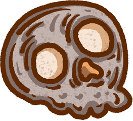 Vintage-style-skull-illustration