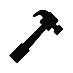 hammer silhouette vector