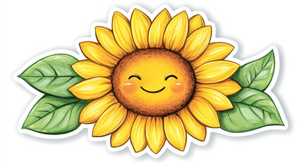 The Joyful Kawaii Sunflower That Lights Up Every Day With Great Smile