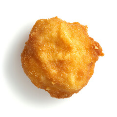 Golden, crispy fried food item with a textured surface