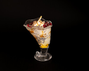 Assortment of Delicious Frappes and Milkshakes on Plain Background