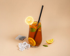 Assortment of Delicious Frappes and Milkshakes on Plain Background