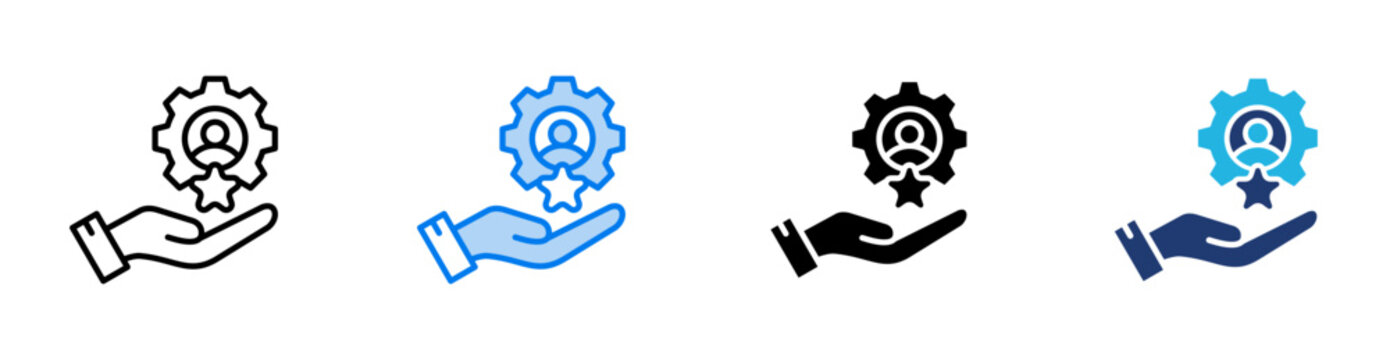 Accountable icon set multiple style collection