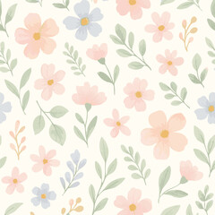 seamless pattern with flowers