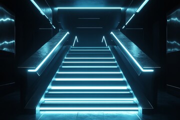 Futuristic AI interface with glitch and signal disruption elements in a digital error environment filled with fragmented data visuals