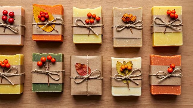 Autumn Artisan Soaps: Natural Spa Gifts