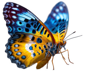 butterfly in flight isolated