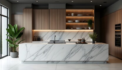 Minimal Modern Kitchen with Clean Interior Look