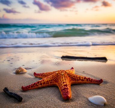 starfish on the beach