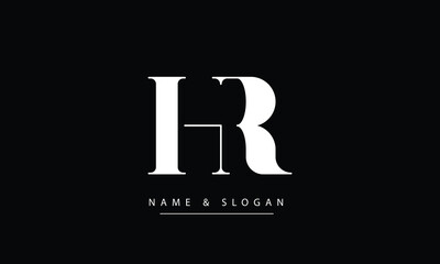HR, RH, H, R Abstract Letters Logo Monogram